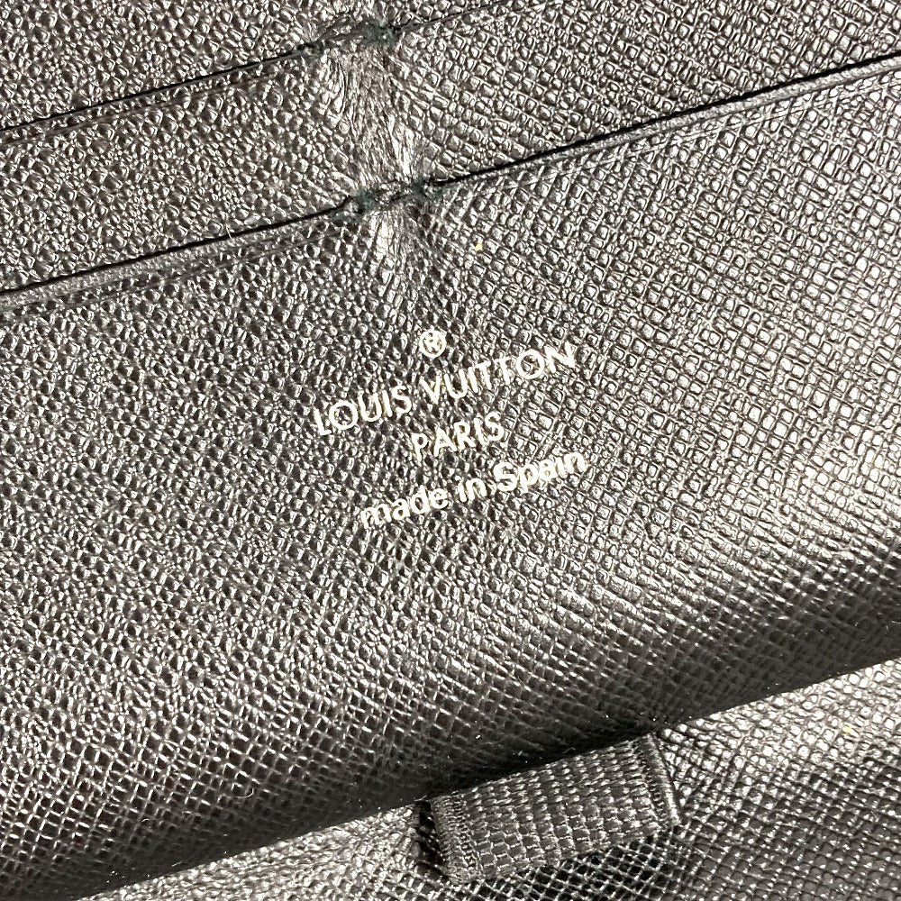 LOUIS VUITTON N60111 Damier Graphite Zippy Organizer Round Zipper Long Wallet Long Wallet Damier Graphite Canvas Unisex Black