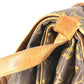 LOUIS VUITTON M42252 Monograma Saumur 43 Saumur 43 Bolso bandolera con solapa Bolso bandolera Lona con monograma Unisex Marrón