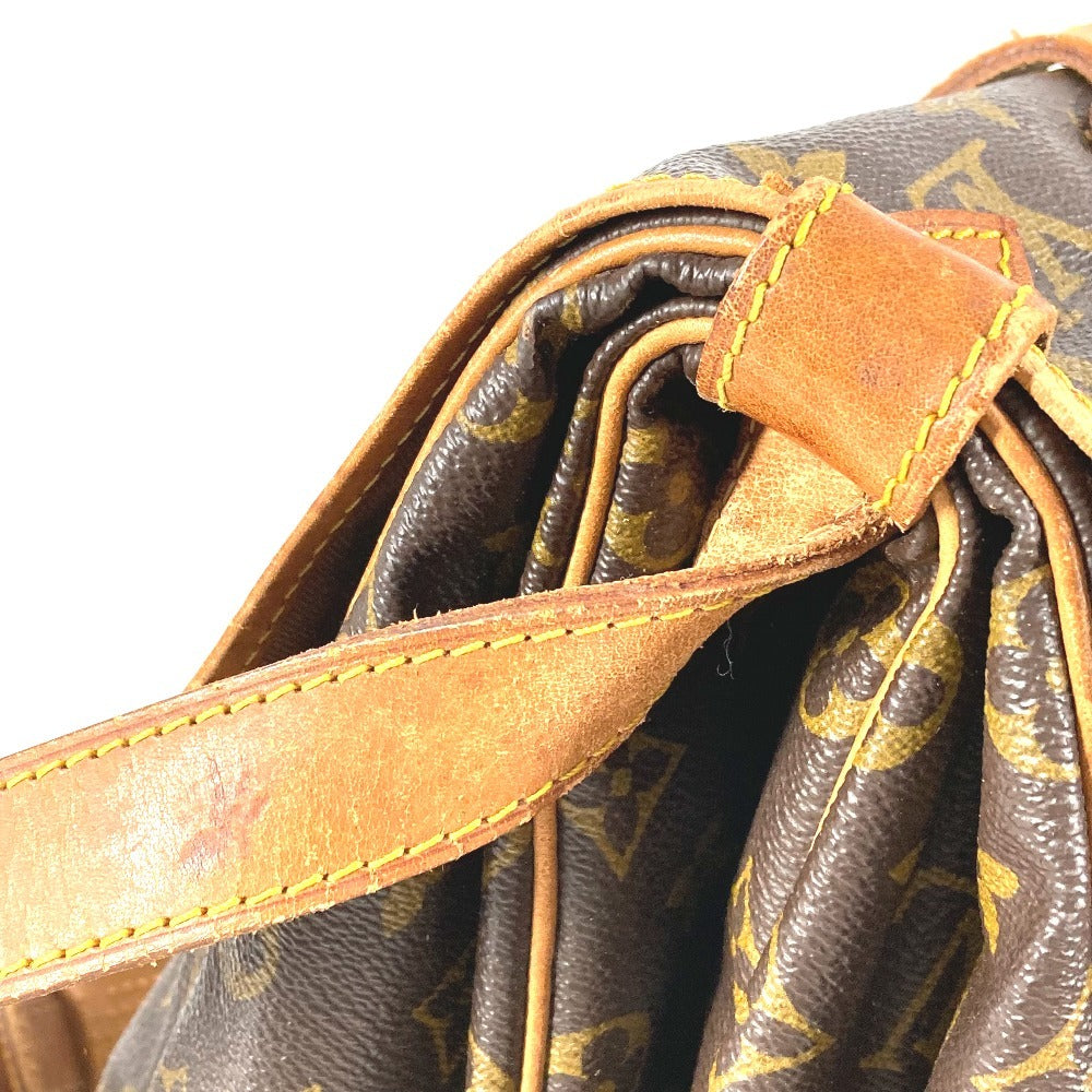 LOUIS VUITTON M42252 Monograma Saumur 43 Saumur 43 Bolso bandolera con solapa Bolso bandolera Lona con monograma Unisex Marrón