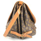 LOUIS VUITTON M42252 Monograma Saumur 43 Saumur 43 Bolso bandolera con solapa Bolso bandolera Lona con monograma Unisex Marrón
