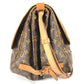 LOUIS VUITTON M42252 Monograma Saumur 43 Saumur 43 Bolso bandolera con solapa Bolso bandolera Lona con monograma Unisex Marrón