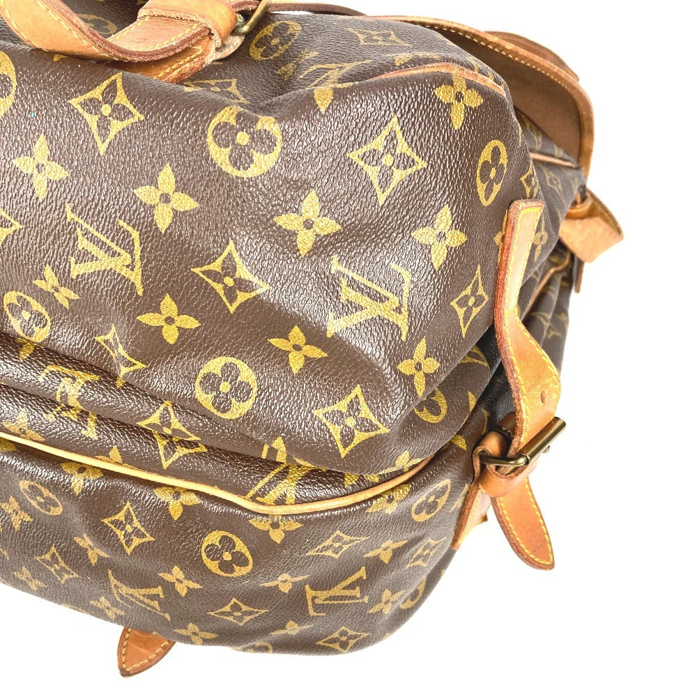 LOUIS VUITTON M42252 Monograma Saumur 43 Saumur 43 Bolso bandolera con solapa Bolso bandolera Lona con monograma Unisex Marrón