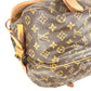 LOUIS VUITTON M42252 Monograma Saumur 43 Saumur 43 Bolso bandolera con solapa Bolso bandolera Lona con monograma Unisex Marrón