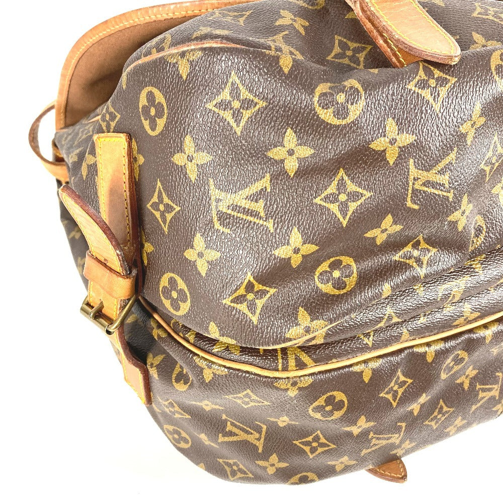 LOUIS VUITTON M42252 Monograma Saumur 43 Saumur 43 Bolso bandolera con solapa Bolso bandolera Lona con monograma Unisex Marrón