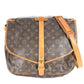 LOUIS VUITTON M42254 Monogram Saumur 35 Saumur 35 Crossbody Flap Bag Shoulder Bag Monogram Canvas Unisex Brown