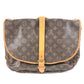 LOUIS VUITTON M42254 Monogram Saumur 35 Saumur 35 Crossbody Flap Bag Shoulder Bag Monogram Canvas Unisex Brown