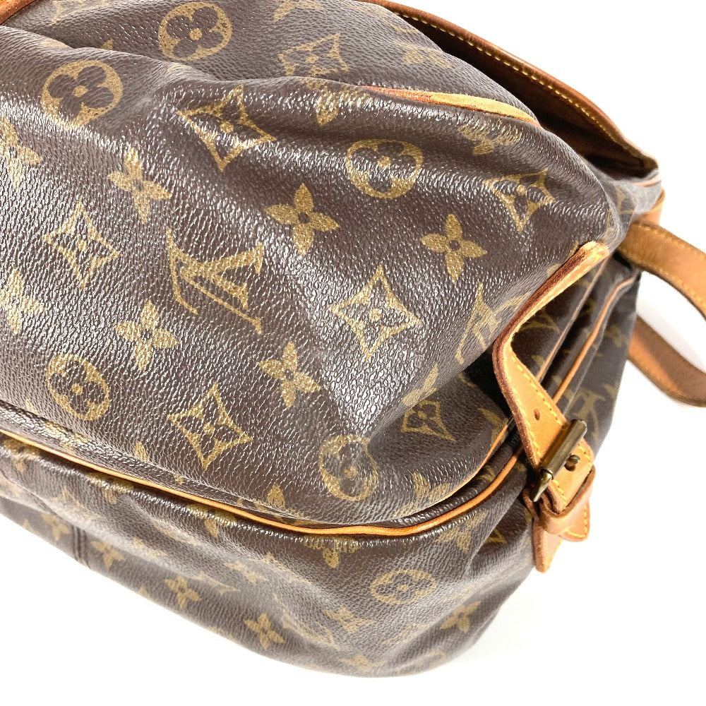 LOUIS VUITTON M42254 Monogram Saumur 35 Saumur 35 Crossbody Flap Bag Shoulder Bag Monogram Canvas Unisex Brown