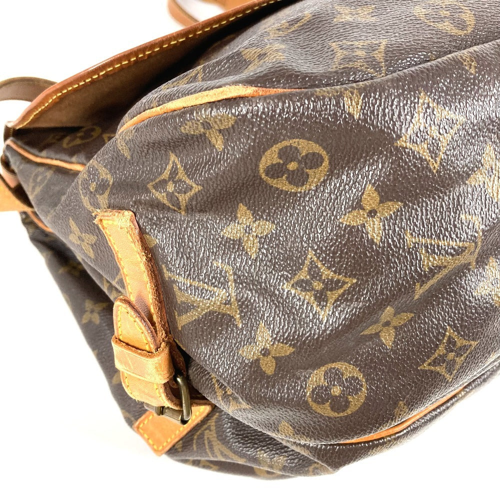 LOUIS VUITTON M42254 Monogram Saumur 35 Saumur 35 Crossbody Flap Bag Shoulder Bag Monogram Canvas Unisex Brown