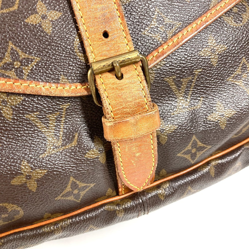 LOUIS VUITTON M42254 Monogram Saumur 35 Saumur 35 Crossbody Flap Bag Shoulder Bag Monogram Canvas Unisex Brown