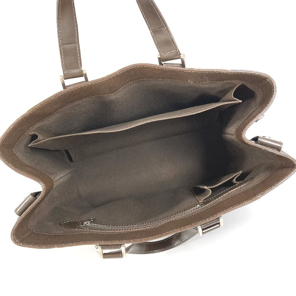 LOUIS VUITTON M31028 Taiga Kasbek PM Kasbek PM Bolso Tote Bag Hombro Bolso De Negocios Bolso Taiga Cuero Unisex Grizzly Brown