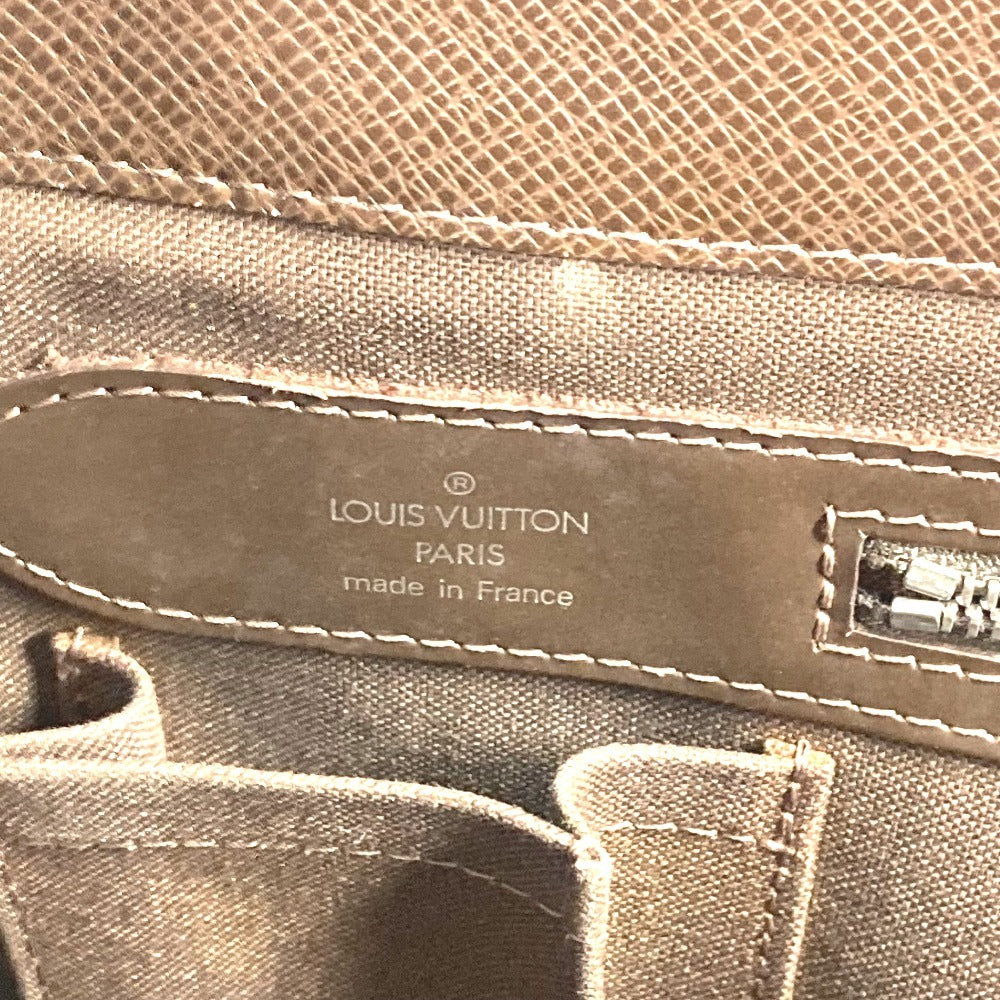 LOUIS VUITTON M31028 Taiga Kasbek PM Kasbek PM Bolso Tote Bag Hombro Bolso De Negocios Bolso Taiga Cuero Unisex Grizzly Brown