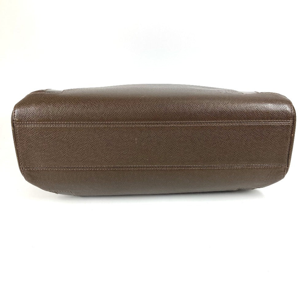 LOUIS VUITTON M31028 Taiga Kasbek PM Kasbek PM Bolso Tote Bag Hombro Bolso De Negocios Bolso Taiga Cuero Unisex Grizzly Brown
