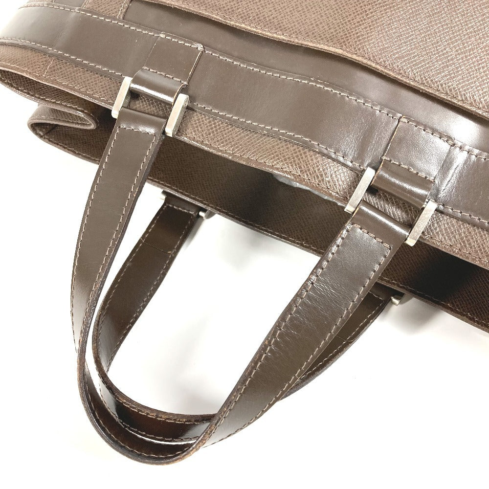 LOUIS VUITTON M31028 Taiga Kasbek PM Kasbek PM Bolso Tote Bag Hombro Bolso De Negocios Bolso Taiga Cuero Unisex Grizzly Brown