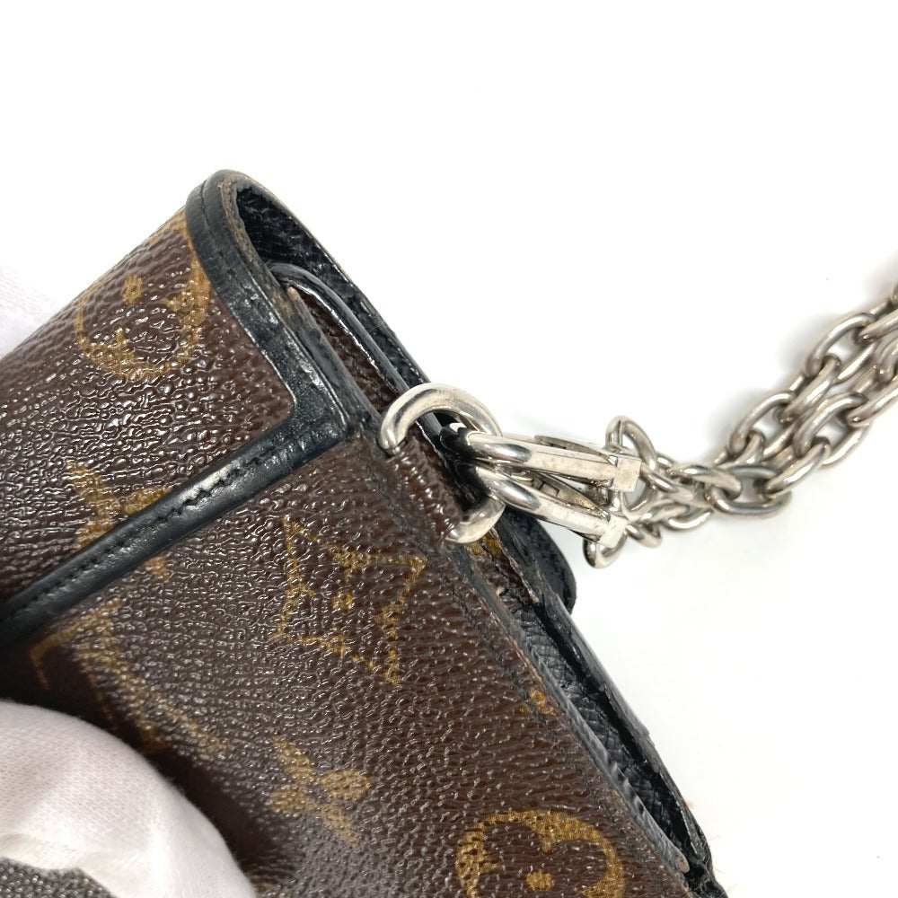 LOUIS VUITTON M60168 モノグラムマカサー ポルトフォイユ ロン ロングウォレット 3つ折り チェーン付き 長財布 モノグラムマカサーキャンバス ユニセックス ブラウン