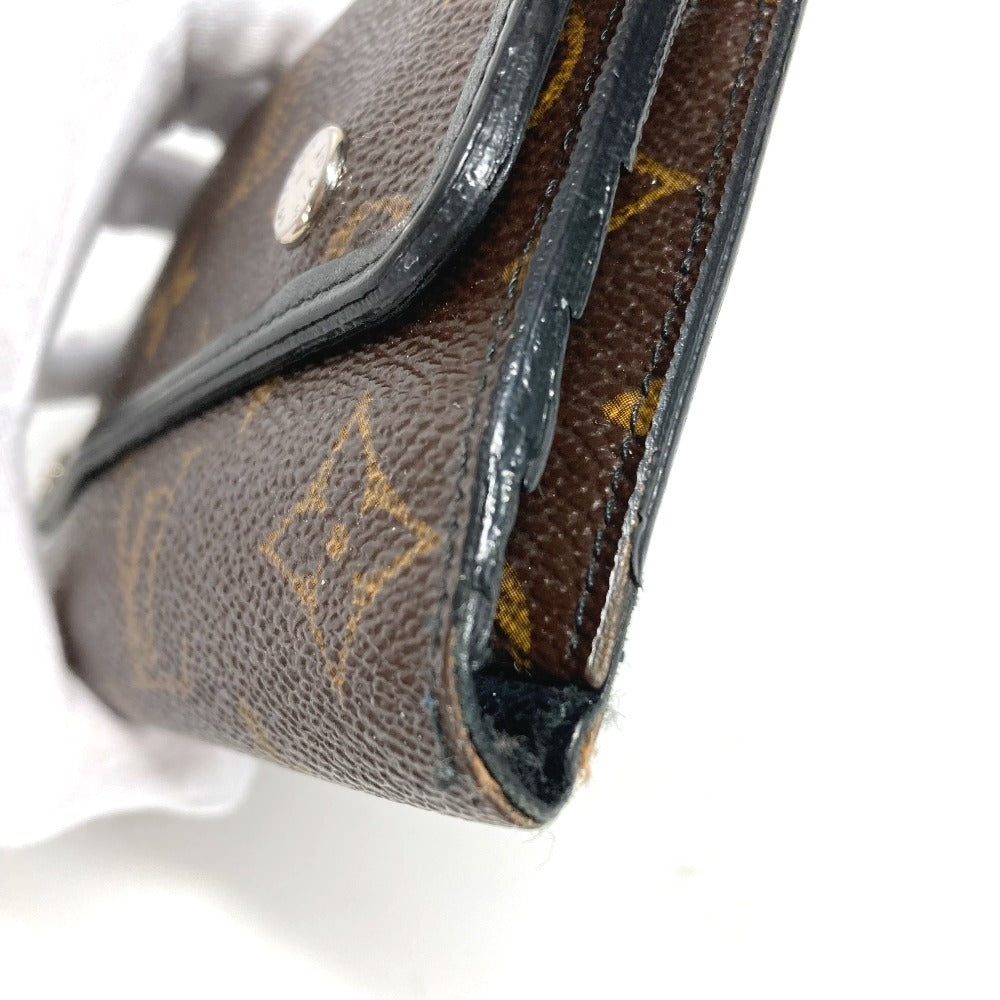 LOUIS VUITTON M60168 モノグラムマカサー ポルトフォイユ ロン ロングウォレット 3つ折り チェーン付き 長財布 モノグラムマカサーキャンバス ユニセックス ブラウン