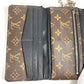 LOUIS VUITTON M60168 モノグラムマカサー ポルトフォイユ ロン ロングウォレット 3つ折り チェーン付き 長財布 モノグラムマカサーキャンバス ユニセックス ブラウン