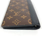 LOUIS VUITTON M93800 Monogram Macassar Portefeuille Tanon Long Wallet Bifold Long Wallet Monogram Macassar Canvas Unisex Black