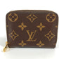 LOUIS VUITTON M60067 Monogram Zippy Coin Purse Coin Purse Wallet Round Zipper Coin Case Monogram Canvas Unisex Brown