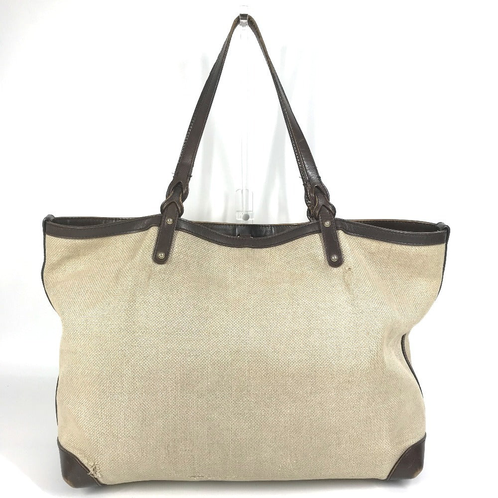 GUCCI 247207 With Pouch Logo Bag Tote Bag Shoulder Boston Bag Shoulder Bag Leather/Canvas Unisex Beige