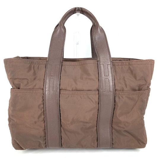 Hermes acapulco tote mm tote mm tote beg beg kulit tangan/nilon unisex coklat