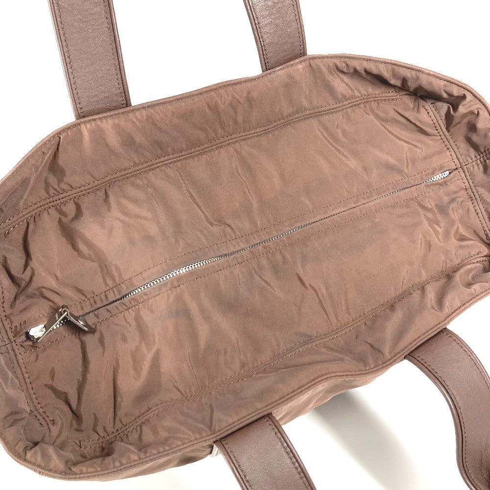 HERMES Acapulco Tote MM Tote MM Tote Bag Bolso Bolso Cuero/Nylon Unisex Marrón