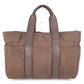 HERMES Acapulco Tote MM Tote MM Tote Bag Bolso Bolso Cuero/Nylon Unisex Marrón