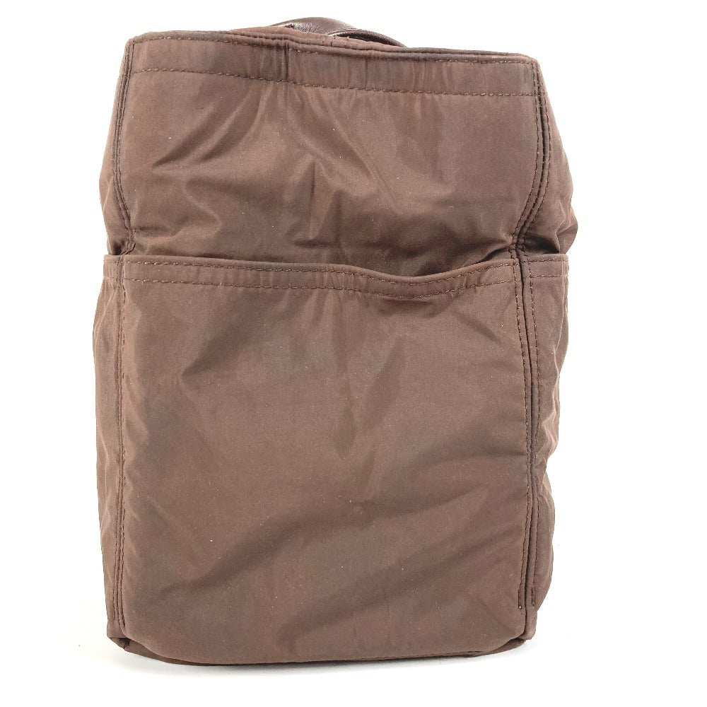 HERMES Acapulco Tote MM Tote MM Tote Bag Bolso Bolso Cuero/Nylon Unisex Marrón