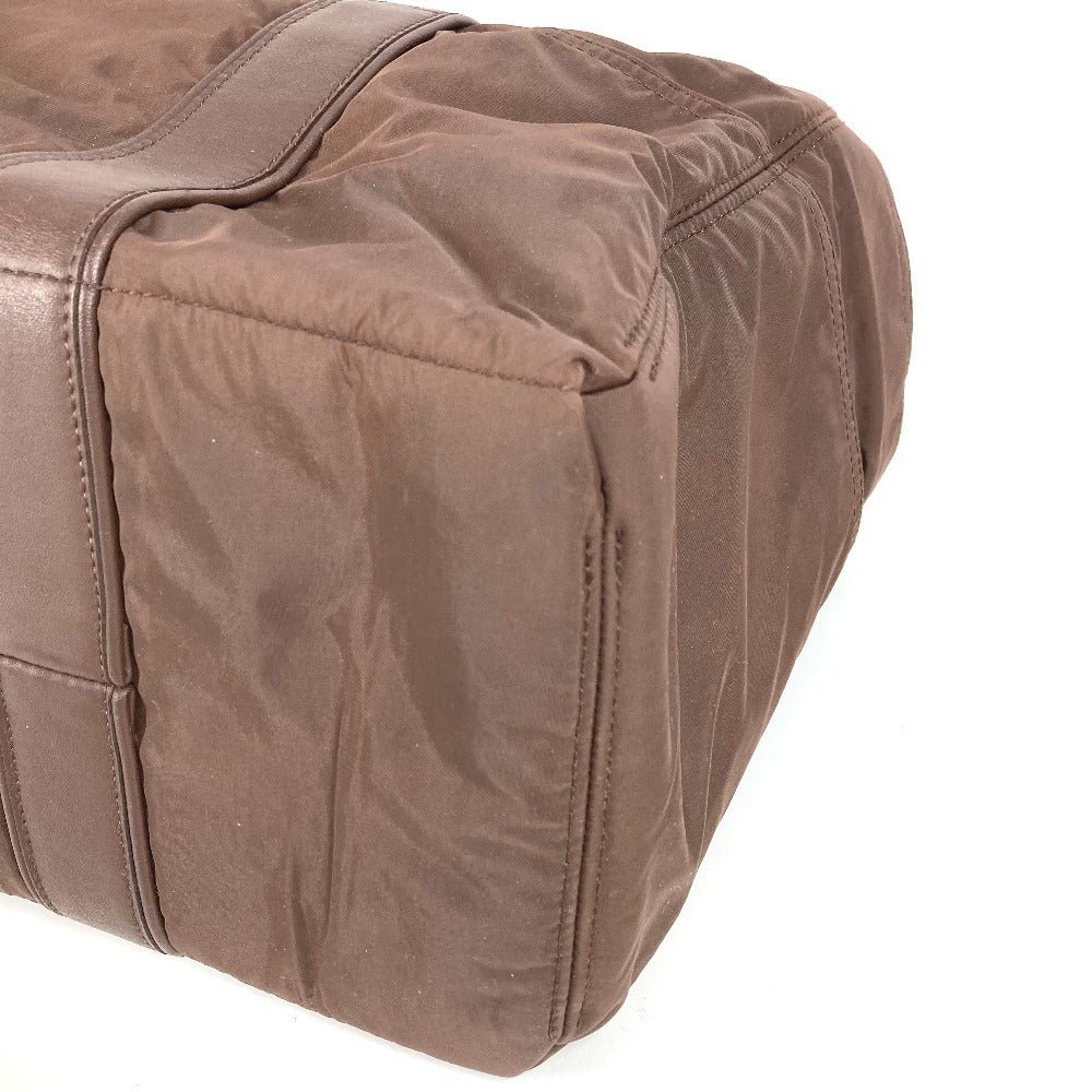 HERMES Acapulco Tote MM Tote MM Tote Bag Bolso Bolso Cuero/Nylon Unisex Marrón