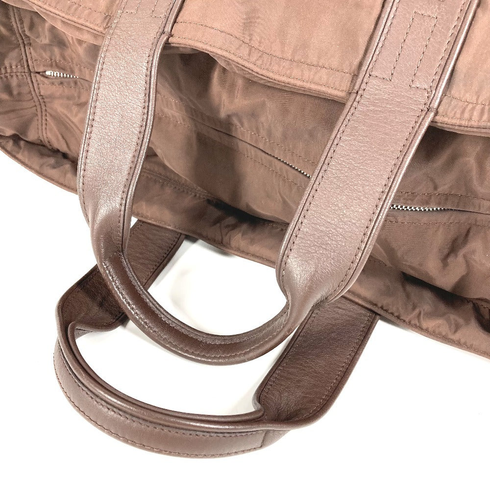 HERMES Acapulco Tote MM Tote MM Tote Bag Bolso Bolso Cuero/Nylon Unisex Marrón