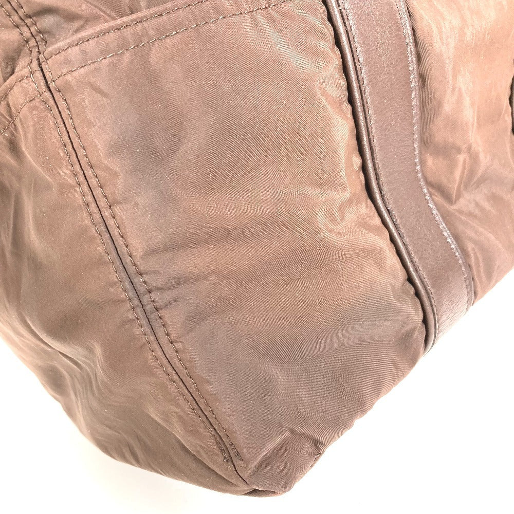 HERMES Acapulco Tote MM Tote MM Tote Bag Bolso Bolso Cuero/Nylon Unisex Marrón