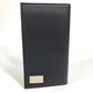 BVLGARI Logo Millerige Long Wallet Bifold Long Wallet PVC/Leather Unisex Black