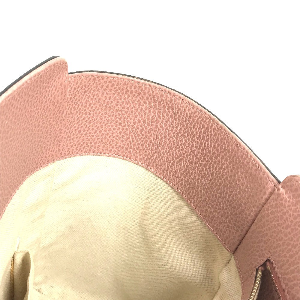 GUCCI 354408 Bicolor Logo Swing Bag Tote Bag Shoulder Bag Leather Unisex Gray