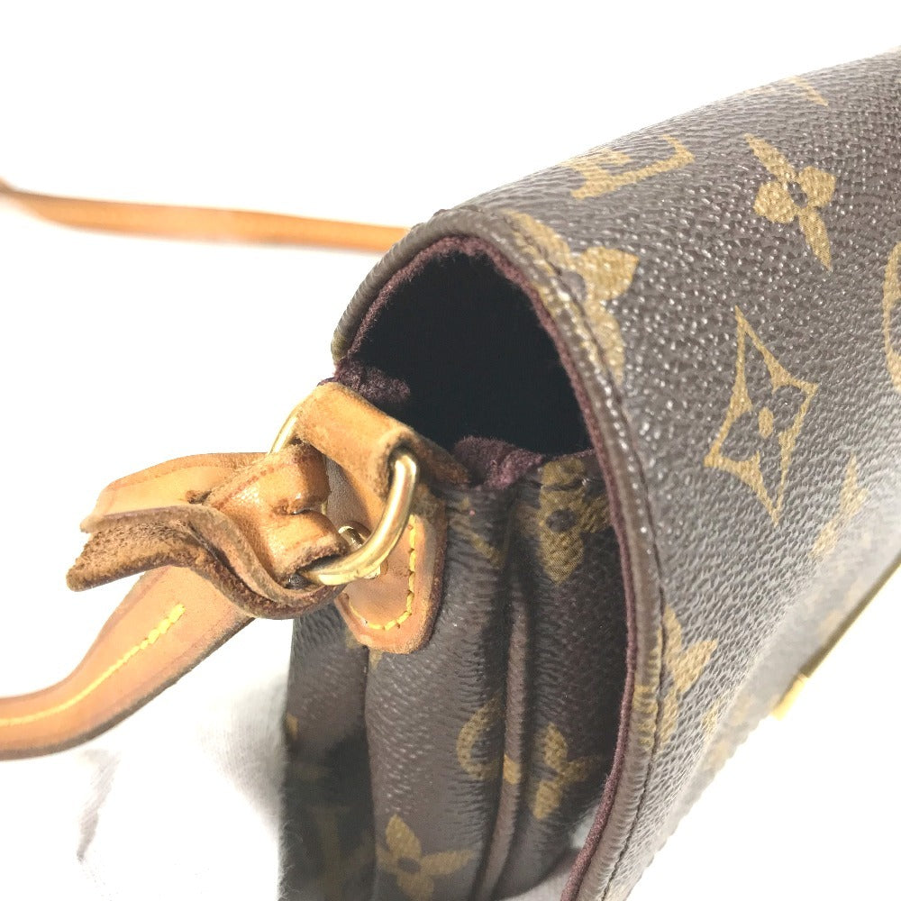 Louis Vuitton M40717 Monogram kegemaran PM 2Way beg beg tangan beg bahu beg bahu monogram kanvas wanita coklat