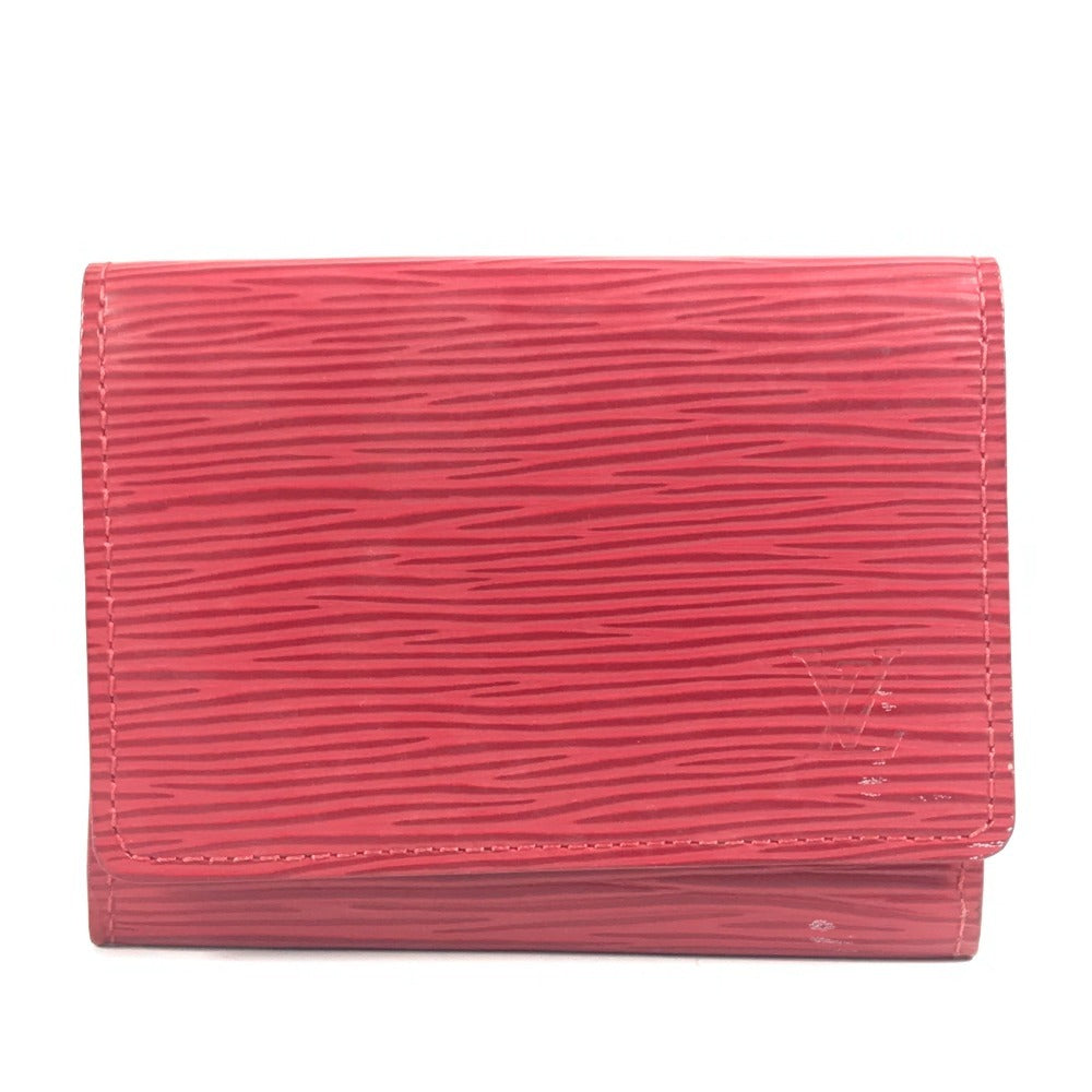 LOUIS VUITTON M5658E エピ アンヴェロップ カルトドゥヴィジット 2つ折り 名刺入れ パスケース カードケース エピレザー ユニセックス カスティリアンレッド レッド