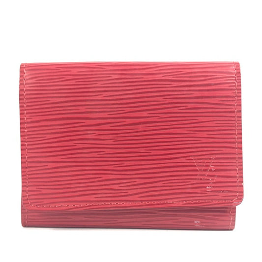 LOUIS VUITTON M5658E エピ アンヴェロップ カルトドゥヴィジット 2つ折り 名刺入れ パスケース カードケース エピレザー ユニセックス カスティリアンレッド レッド