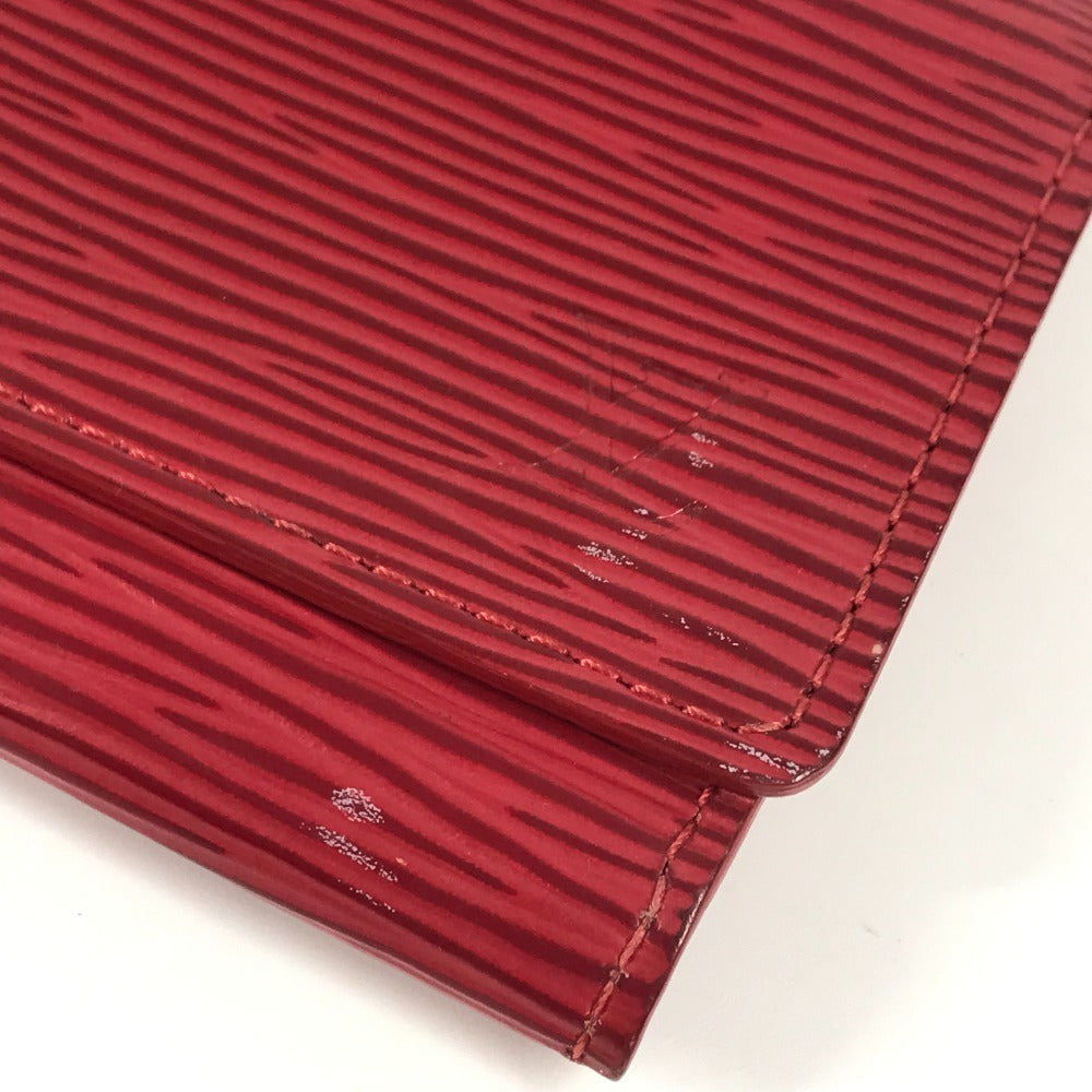 LOUIS VUITTON M5658E エピ アンヴェロップ カルトドゥヴィジット 2つ折り 名刺入れ パスケース カードケース エピレザー ユニセックス カスティリアンレッド レッド