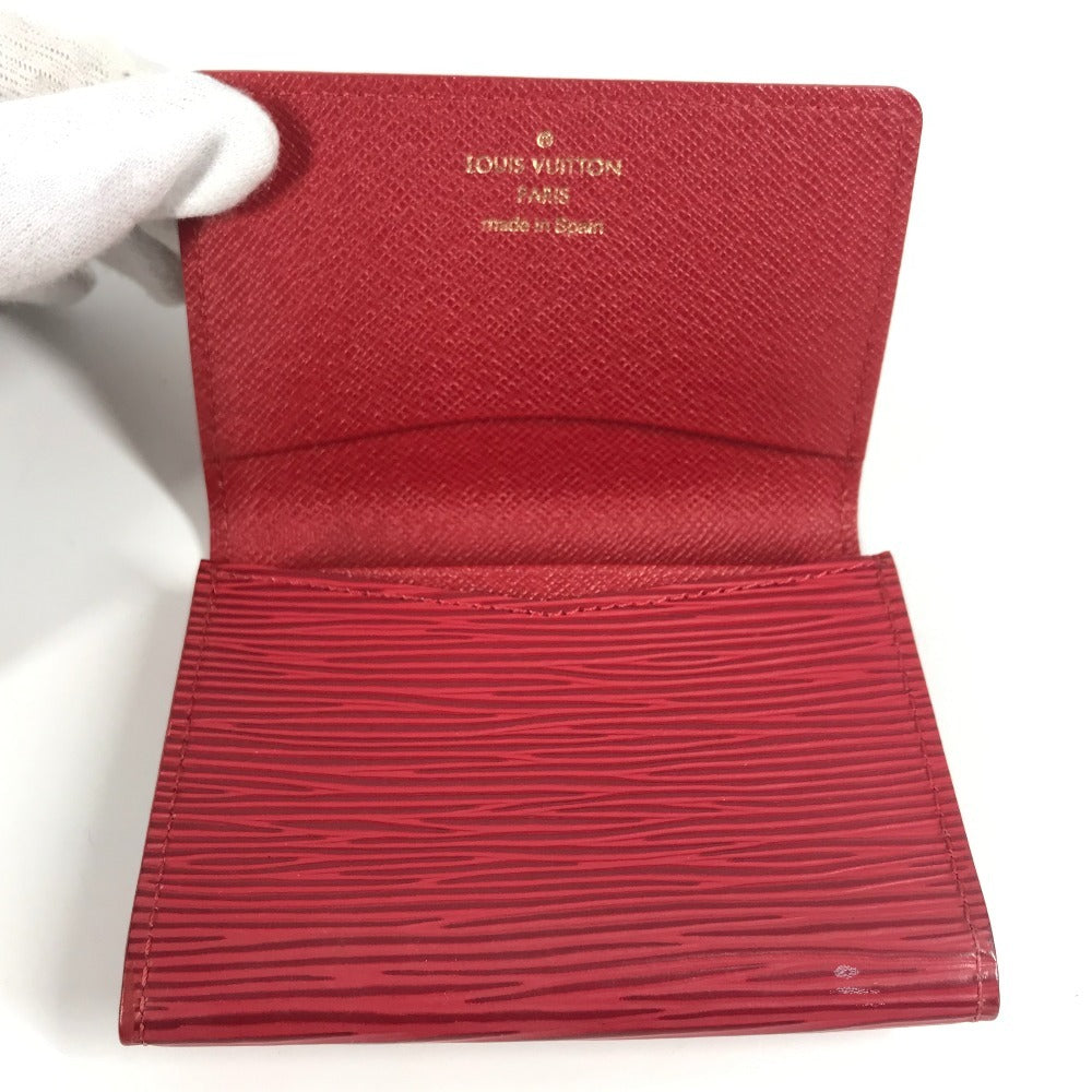 LOUIS VUITTON M5658E エピ アンヴェロップ カルトドゥヴィジット 2つ折り 名刺入れ パスケース カードケース エピレザー ユニセックス カスティリアンレッド レッド