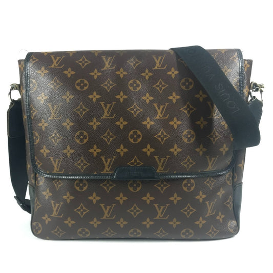 LOUIS VUITTON M40386 モノグラムマカサー バスGM バス GM カバン フラップ 斜め掛け ショルダーバッグ モノグラムマカサーキャンバス ユニセックス ブラウン