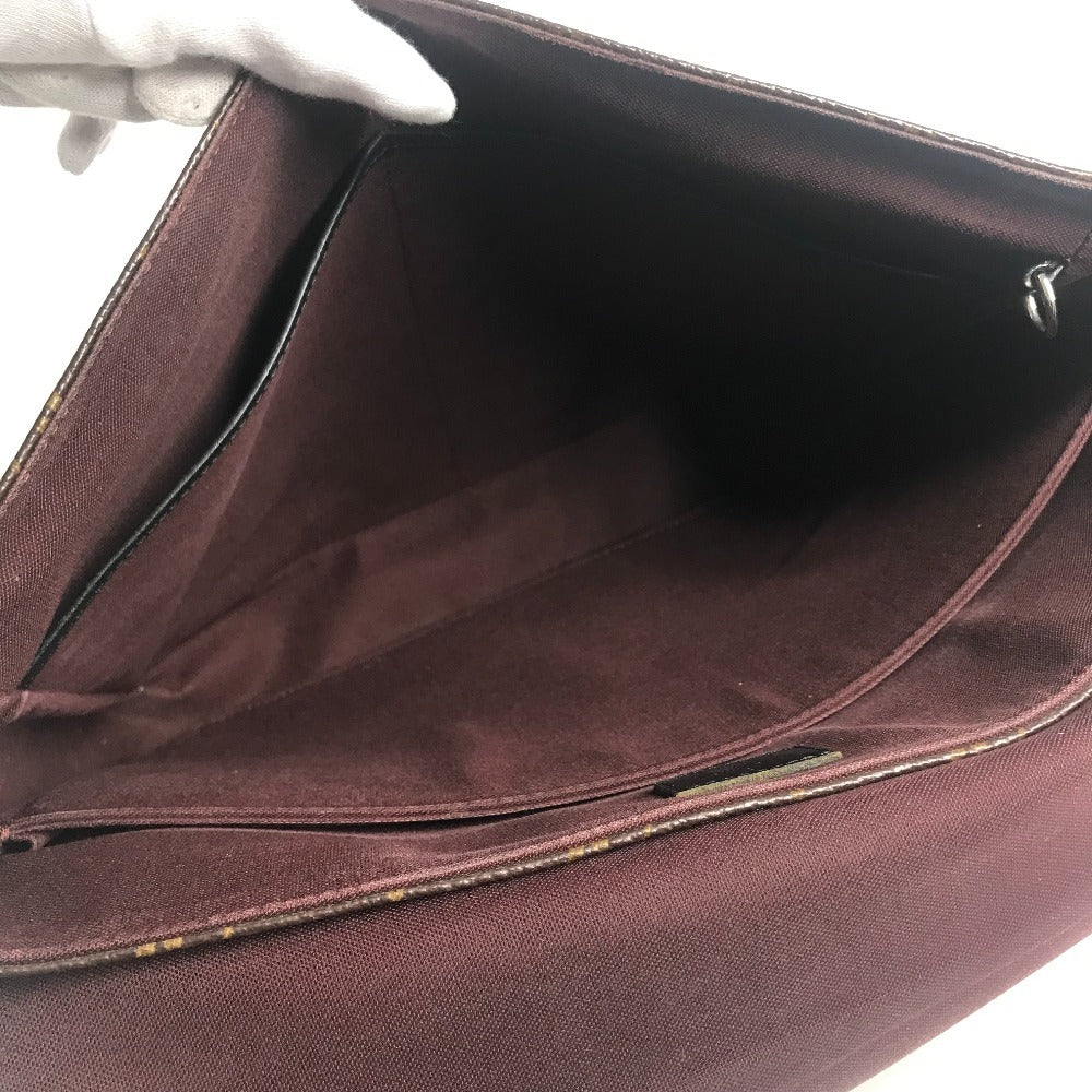 LOUIS VUITTON M40386 モノグラムマカサー バスGM バス GM カバン フラップ 斜め掛け ショルダーバッグ モノグラムマカサーキャンバス ユニセックス ブラウン