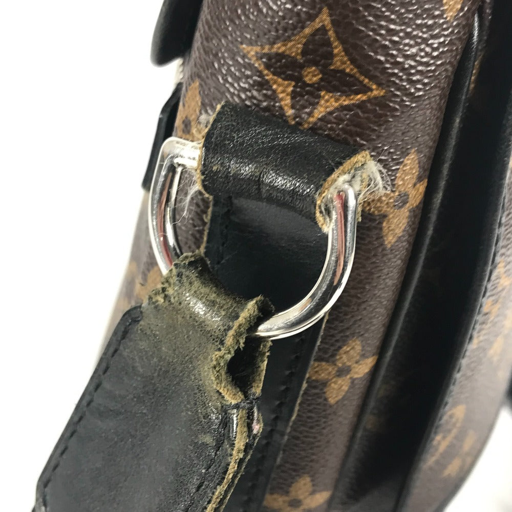 LOUIS VUITTON M40386 モノグラムマカサー バスGM バス GM カバン フラップ 斜め掛け ショルダーバッグ モノグラムマカサーキャンバス ユニセックス ブラウン
