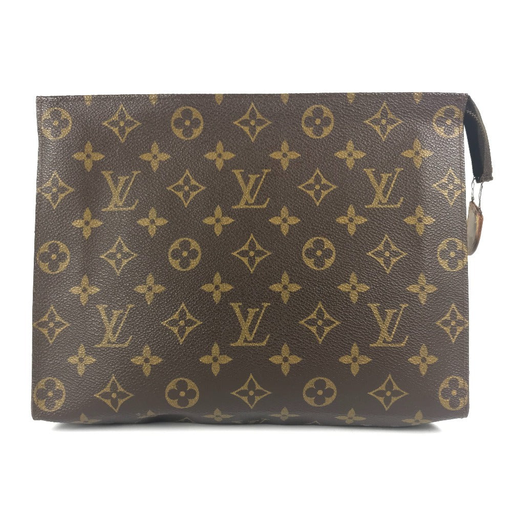 LOUIS VUITTON M47542 モノグラム ポッシュトワレ26 ポッシュトワレ 26 メイクポーチ 化粧ポーチ セカンドバッグ カバン ポーチ モノグラムキャンバス レディース ブラウン