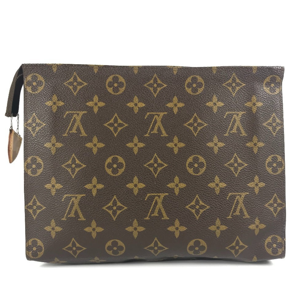 LOUIS VUITTON M47542 モノグラム ポッシュトワレ26 ポッシュトワレ 26 メイクポーチ 化粧ポーチ セカンドバッグ カバン ポーチ モノグラムキャンバス レディース ブラウン
