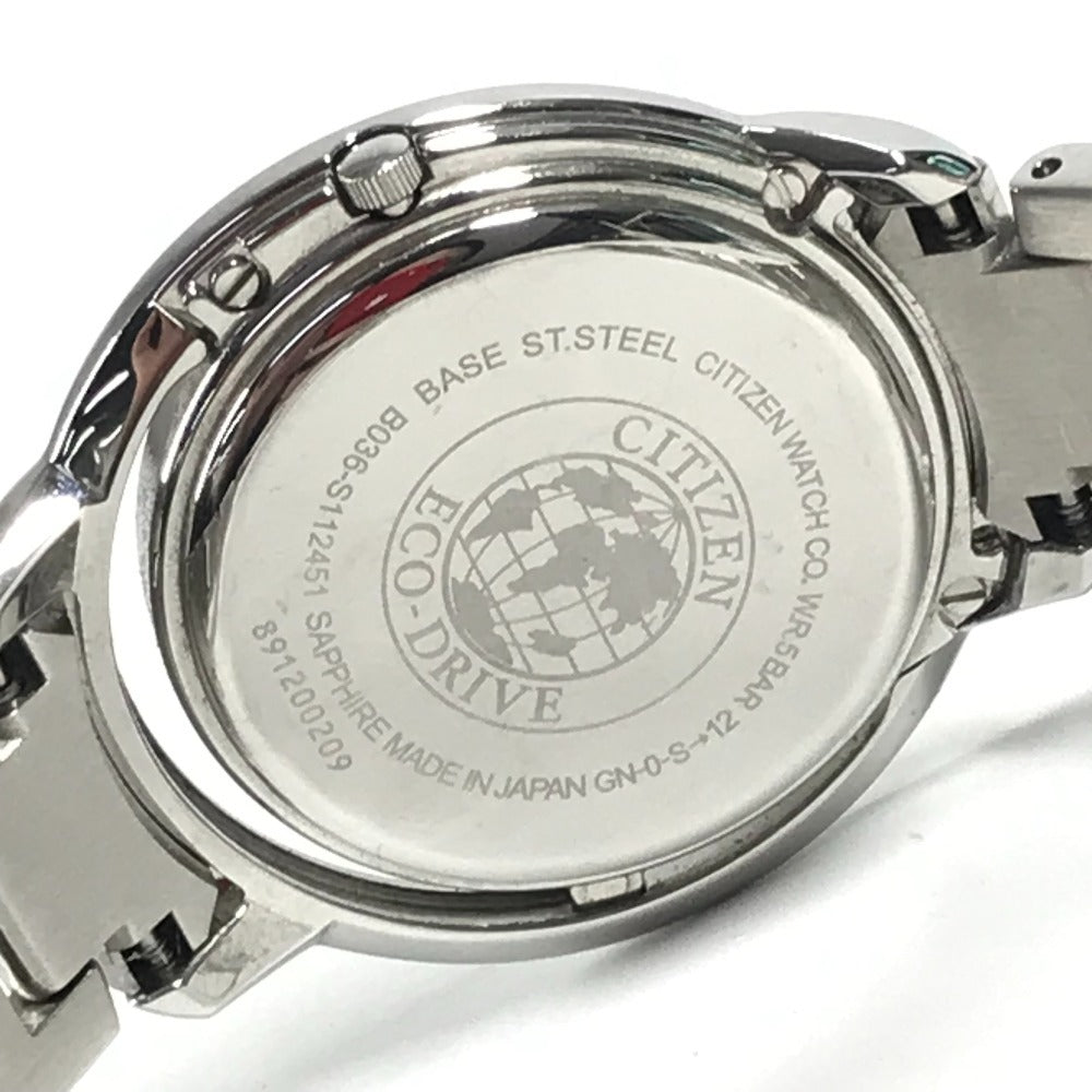 CITIZEN B036-S112451 ダイヤモンド ダイヤ エル エコドライブ レディースウォッチ ウォッチ 黒文字盤 腕時計 SS レディース シルバー