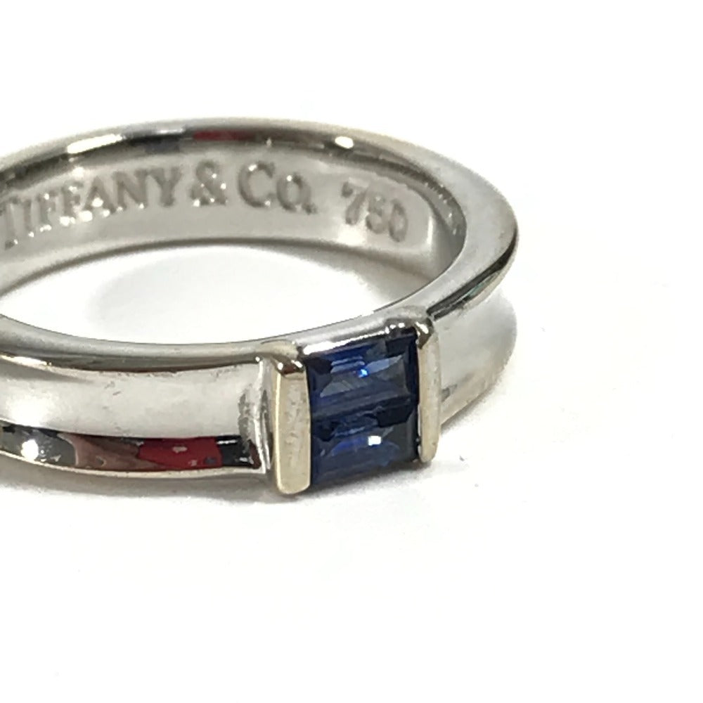 TIFFANY&Co. アクセサリー ジュエリー スタッキング サファイア リング ホワイトゴールド K18 金 リング・指輪 WG750 レディース シルバー