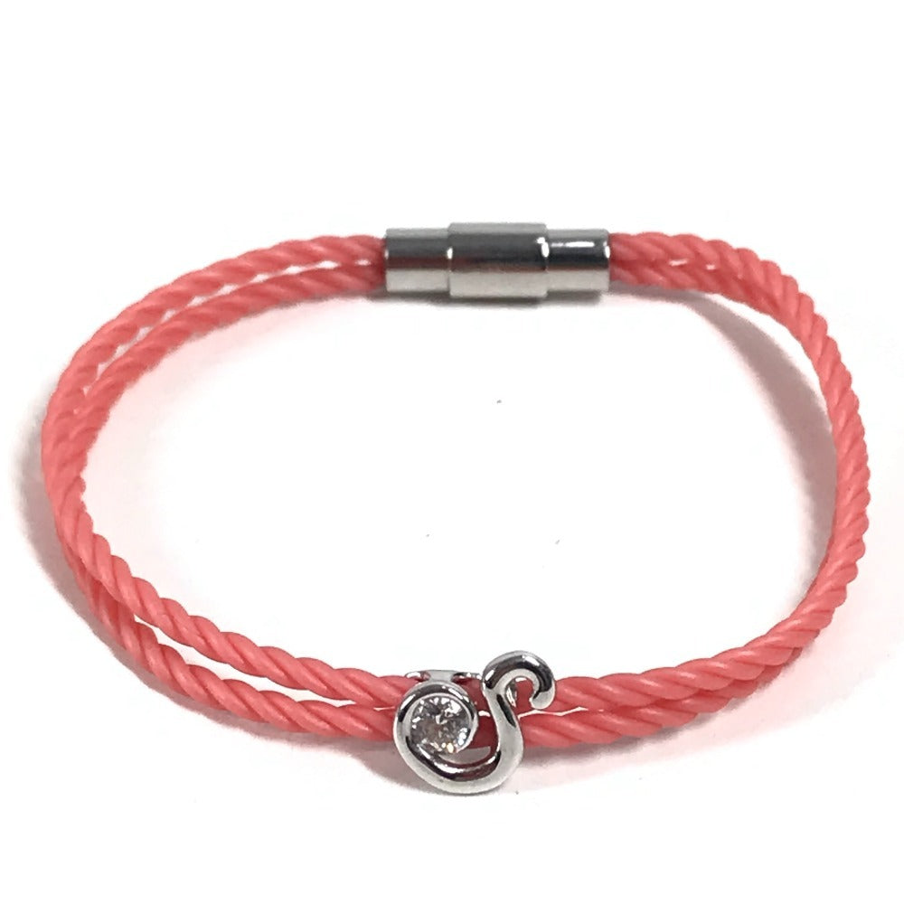 FOREVERMARK アクセサリー ジュエリー イニシャル エンコルディア コードブレスレット ホワイトゴールド WG18 バングル 紐 ブレスレット K18 レディース シルバー