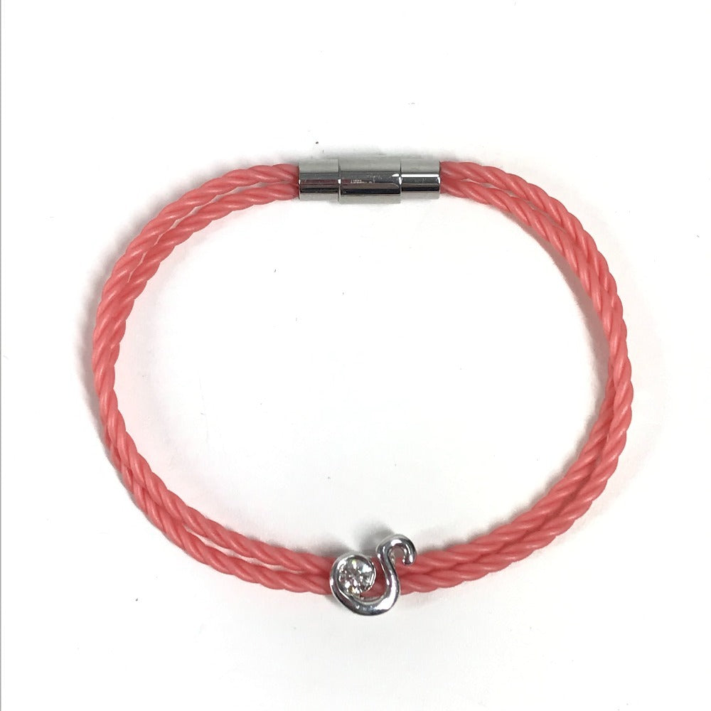 FOREVERMARK アクセサリー ジュエリー イニシャル エンコルディア コードブレスレット ホワイトゴールド WG18 バングル 紐 ブレスレット K18 レディース シルバー