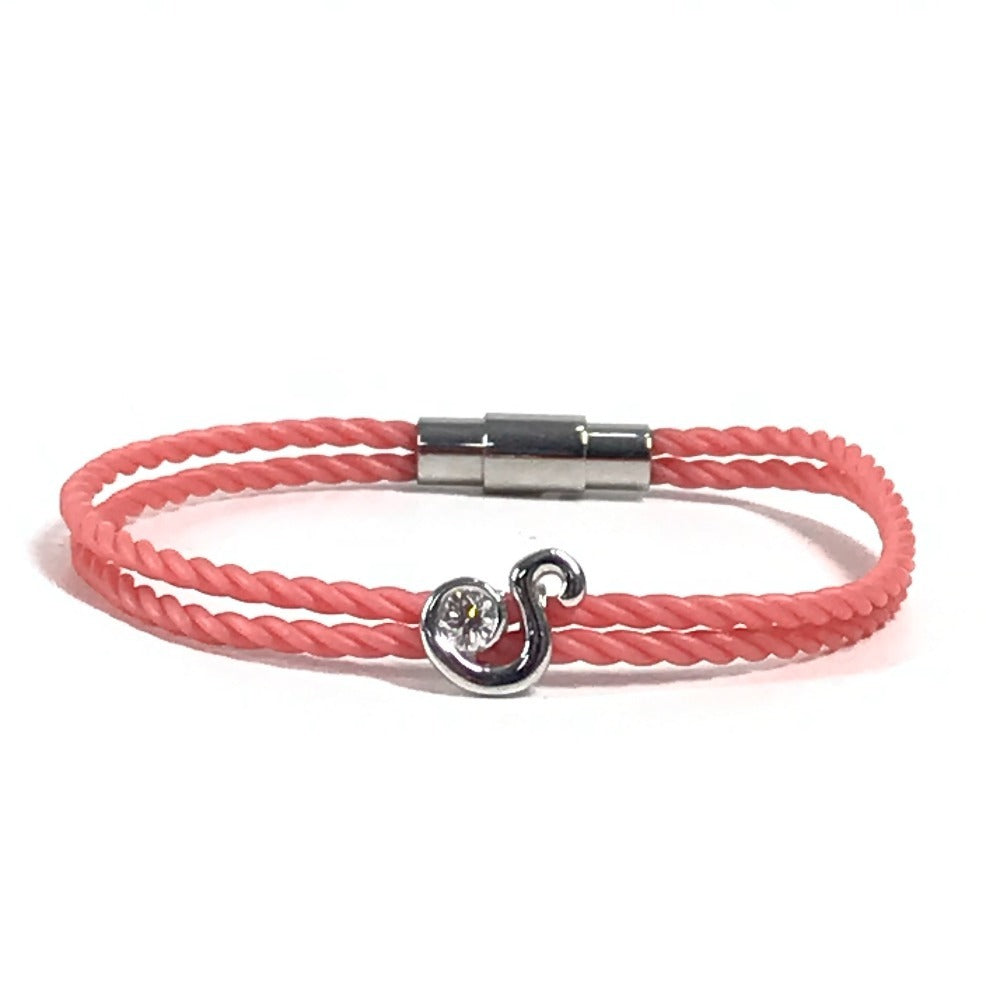 FOREVERMARK アクセサリー ジュエリー イニシャル エンコルディア コードブレスレット ホワイトゴールド WG18 バングル 紐 ブレスレット K18 レディース シルバー