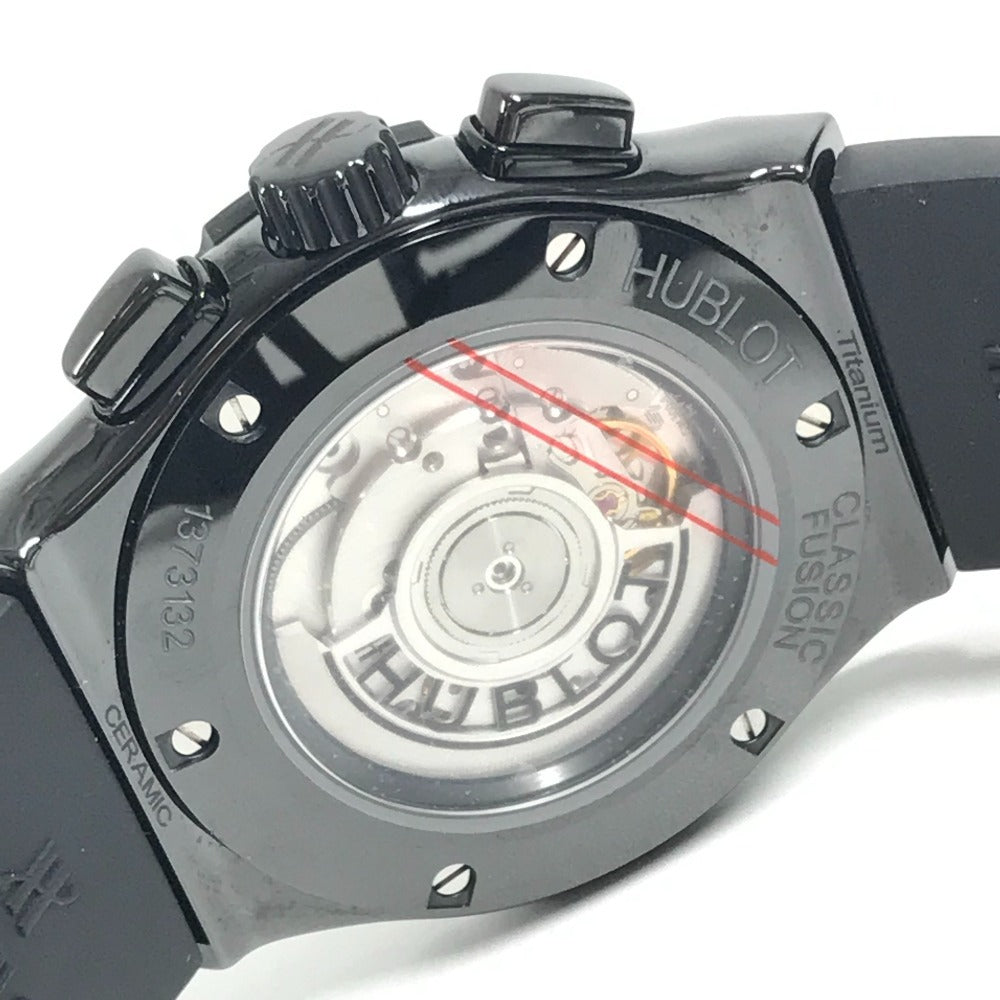 HUBLOT 521.CM.1771.RX 裏スケ クラシックフュージョン ブラックマジック クロノグラフ 自動巻き ウォッチ メンズ時計 腕時計 セラミック メンズ ブラック