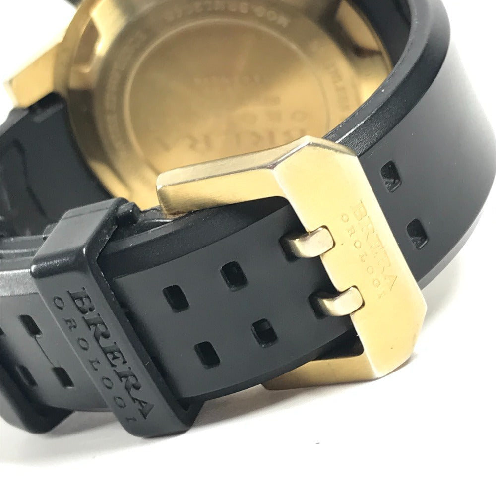 BRERA OROLOGI BRML2C48 ロゴ ウォッチ メンズ時計 腕時計 ラバー メンズ ブラック