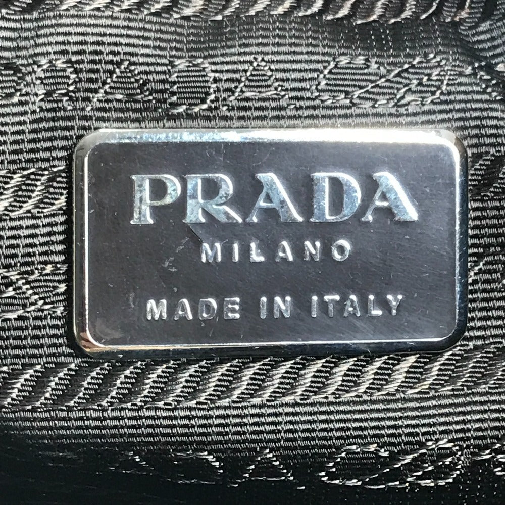 PRADA B9223 Triangle Logo Plaque Tote Bag, Vertical Tote Bag, Shoulder Bag, Nylon, Unisex, Beige